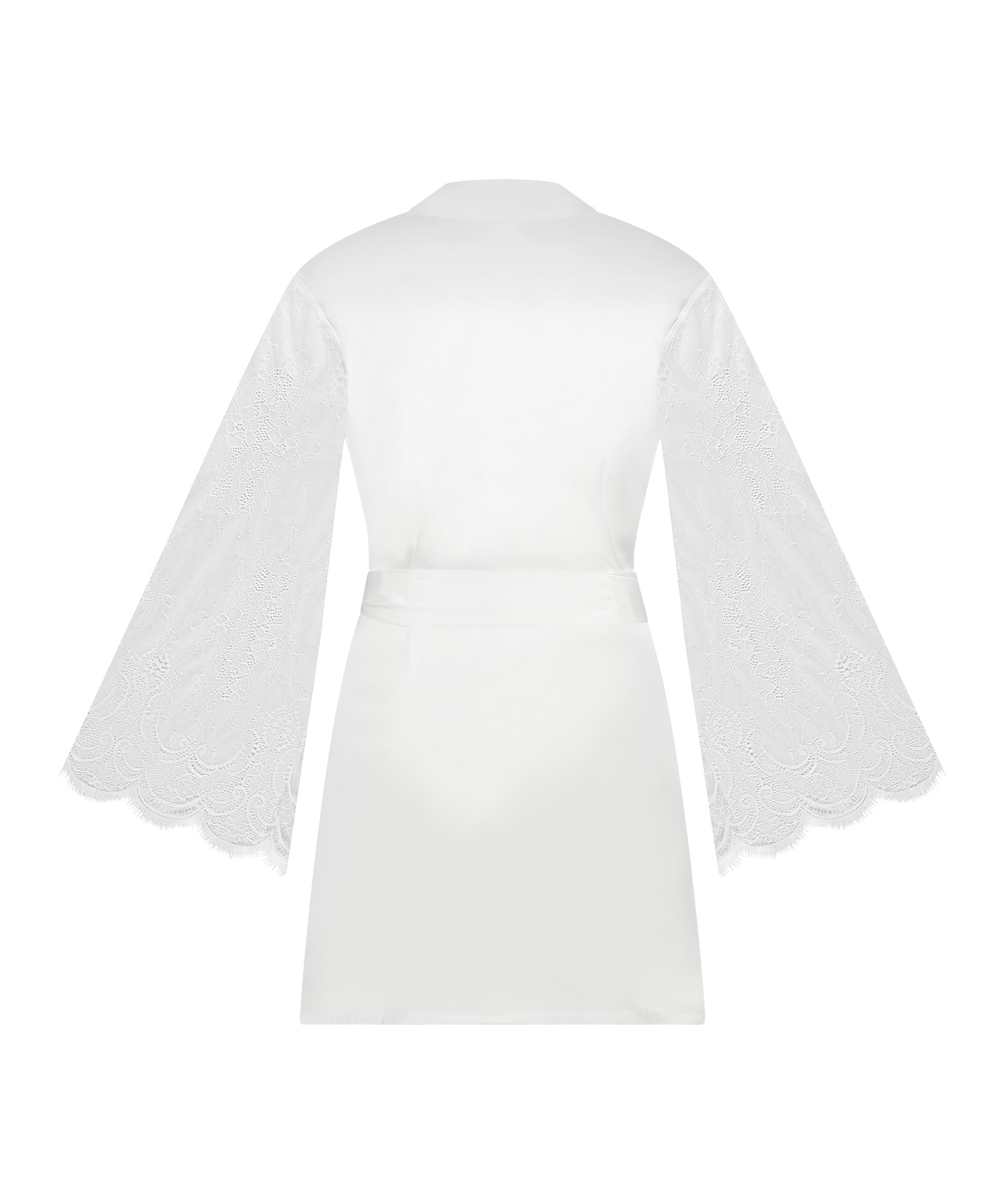 Kimono Satin, Vit, main