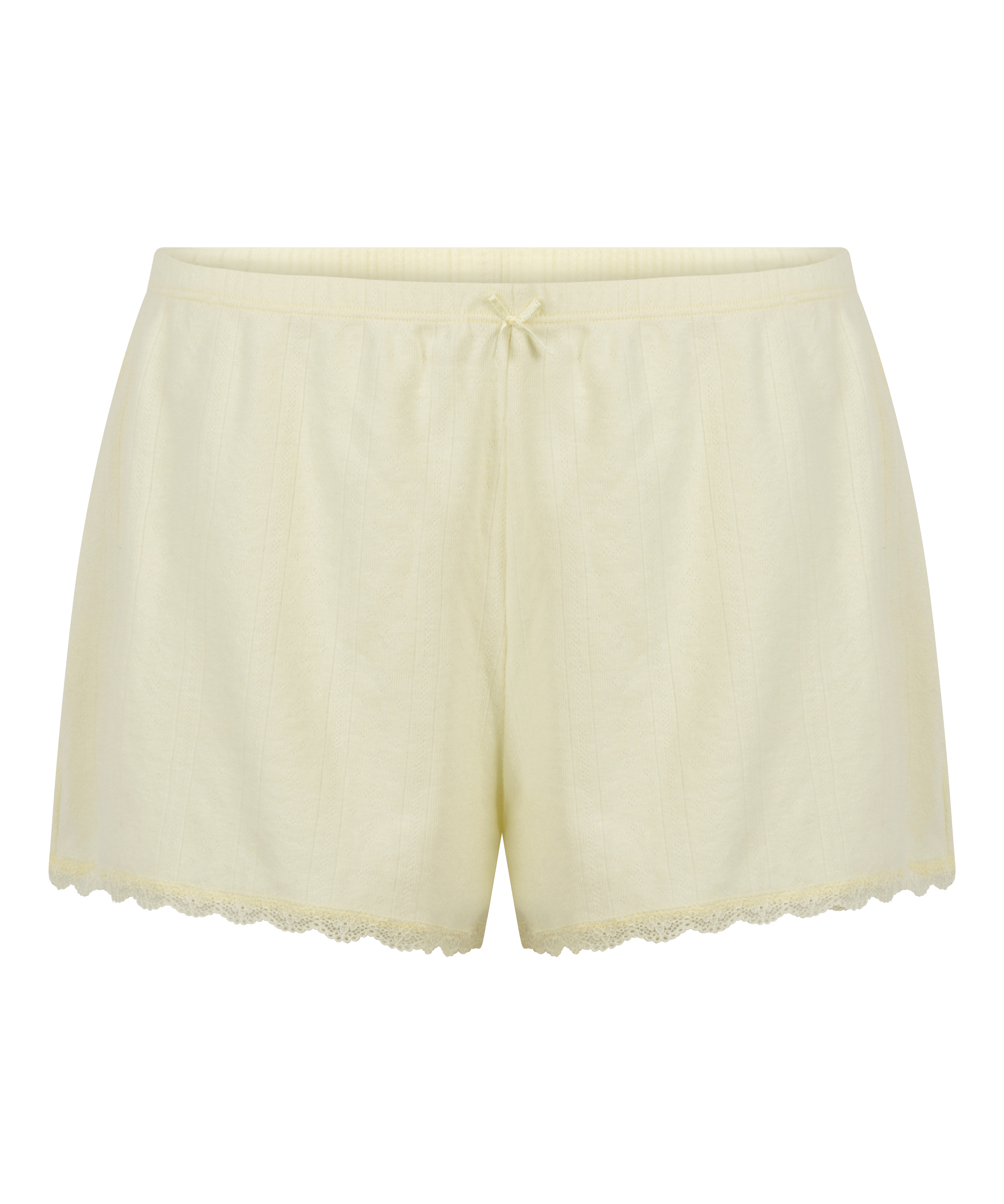 Pointelle-shorts, Gul, main