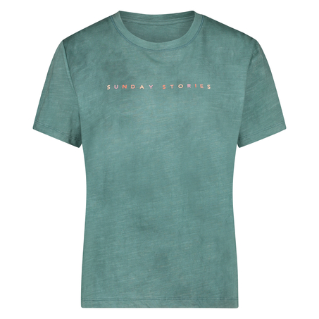 Kort&auml;rmad pyjamastopp, Gr&ouml;n