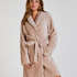 Morgonrock Fleece, Beige