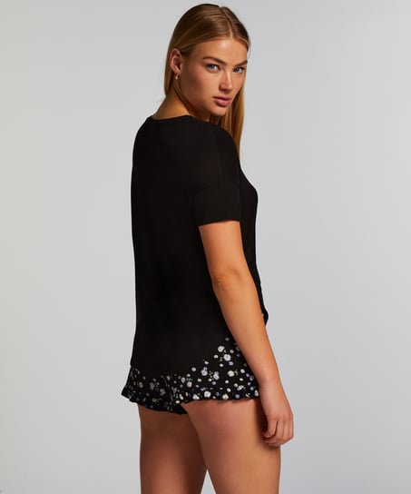 Kort pyjamasset, Svart