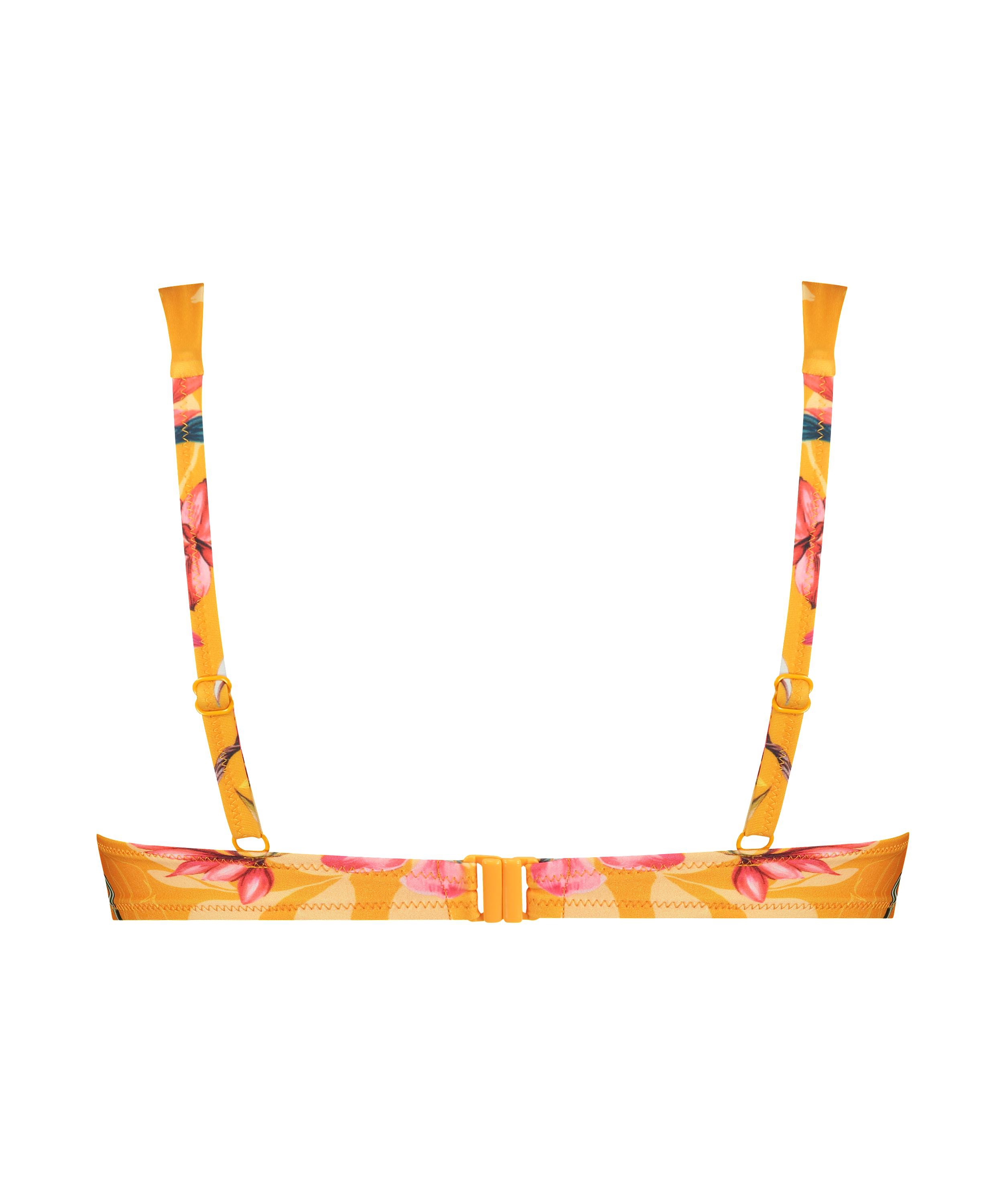 Orchid vadderad bikini-topp med bygel, Gul, main