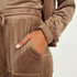 Velour joggingbyxor, Brun