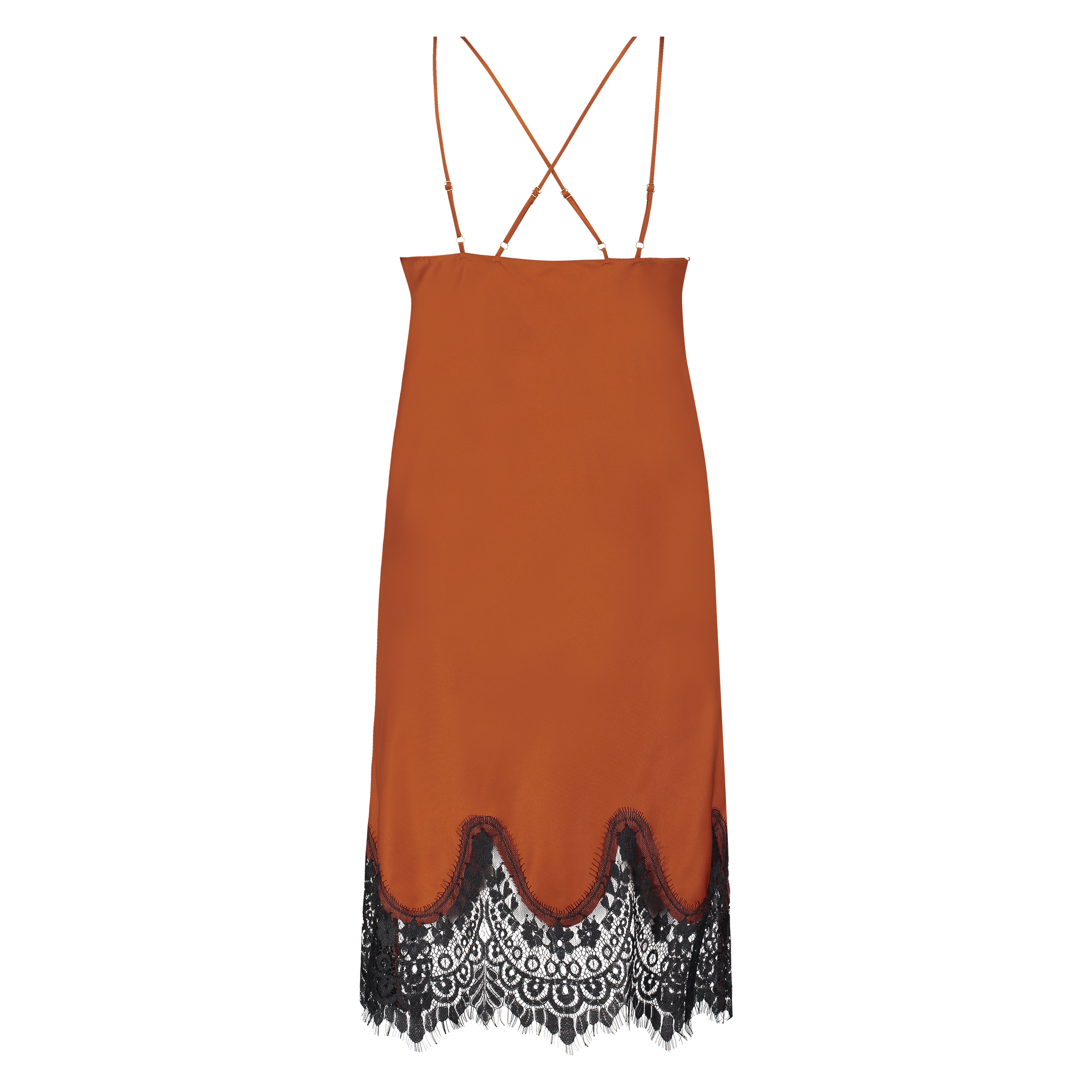 Underklänning Lace Satin, Röd, main