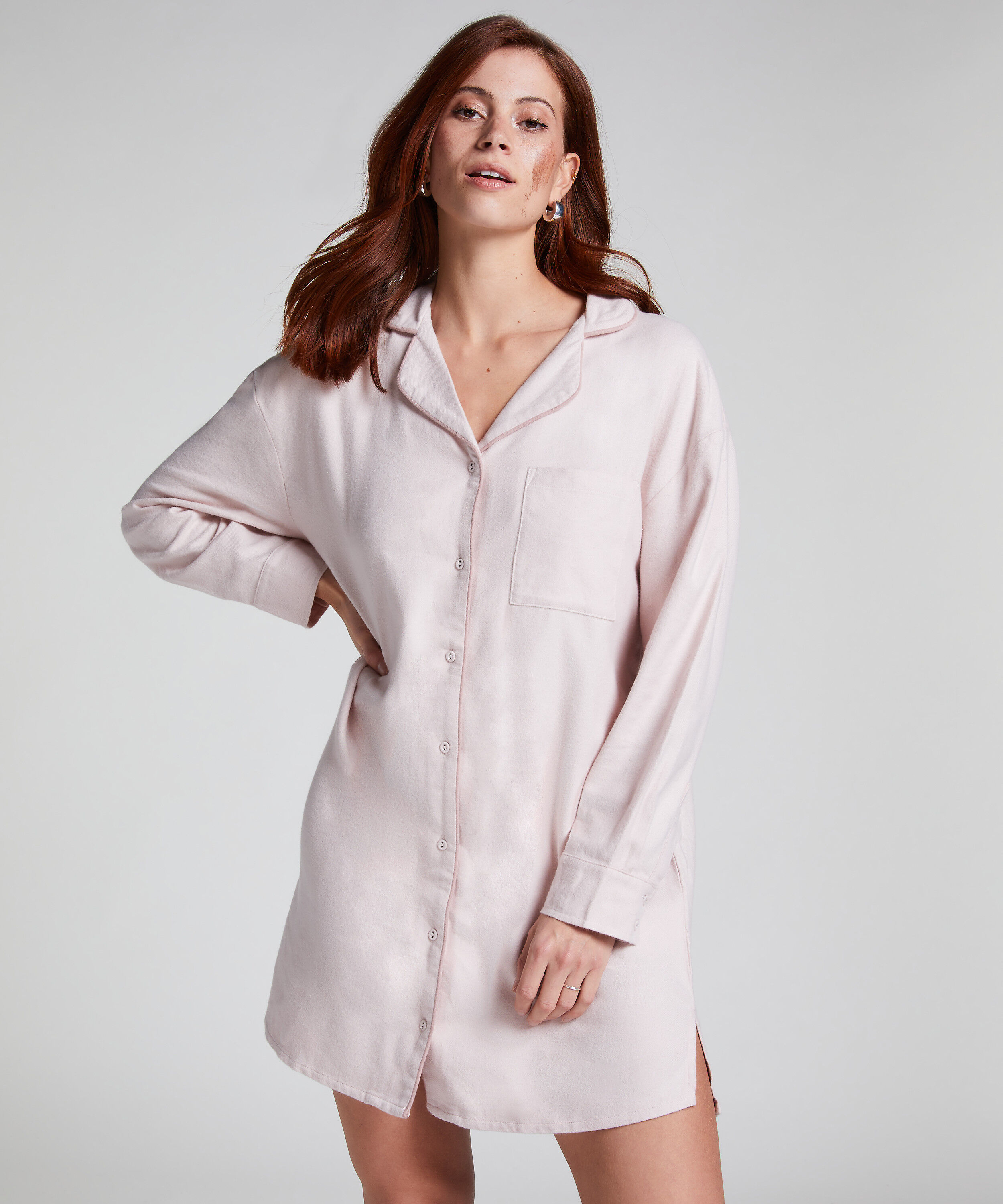 Nattlinne Flanel, Lila