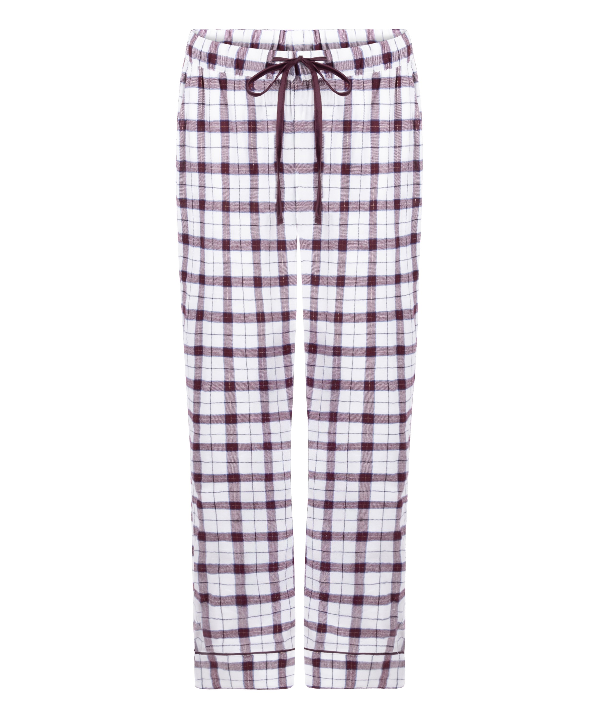 Pyjamasbyxori flanell, Vit, main