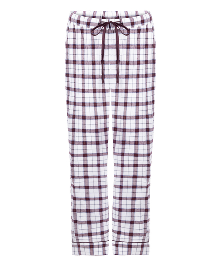 Pyjamasbyxori flanell, Vit