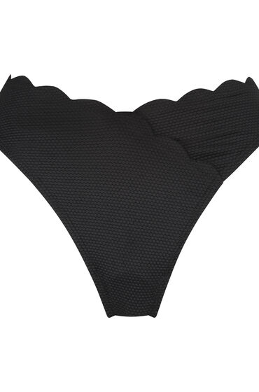 Högt Skuren Bikiniunderdel Scallop