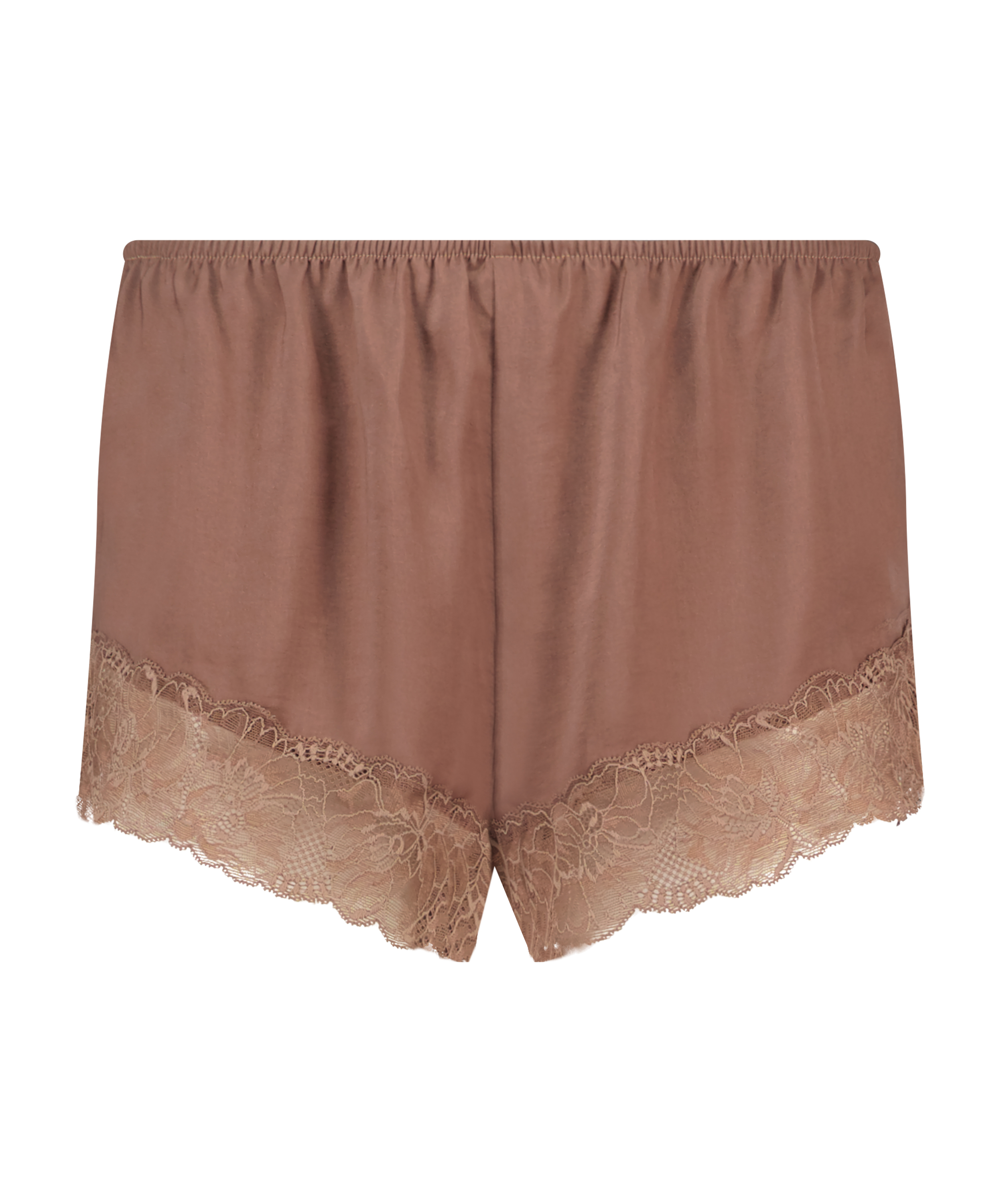 Satin Shorts, Brun, main