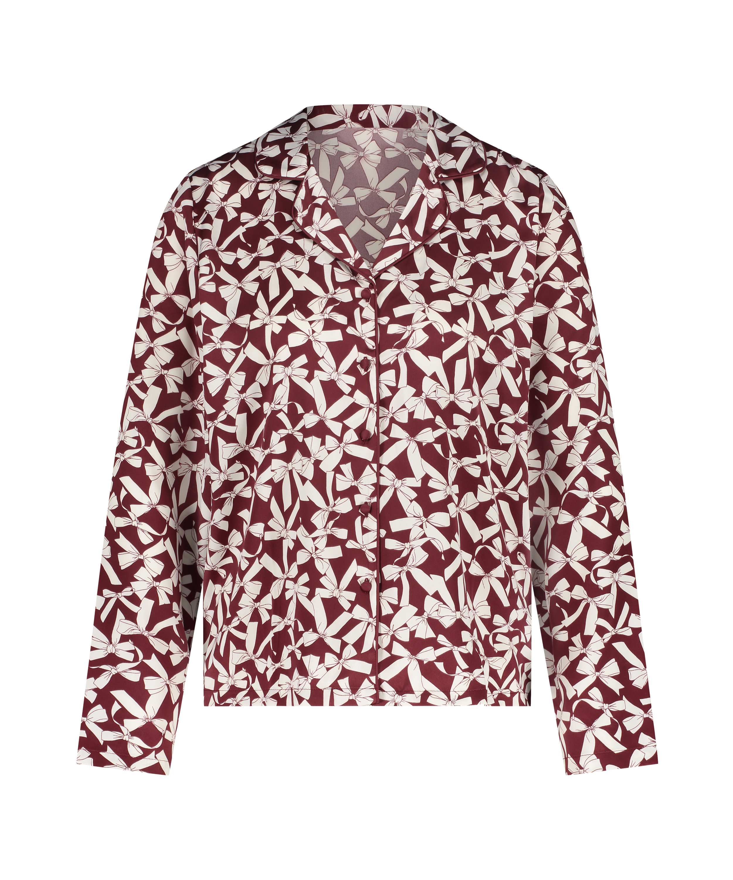 L&aring;ng&auml;rmad jacka i satin, R&ouml;d, main