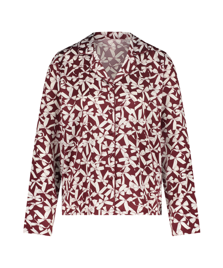 L&aring;ng&auml;rmad jacka i satin, R&ouml;d