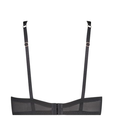 Malika halvkupa icke-vadderad bygelbehå, Svart