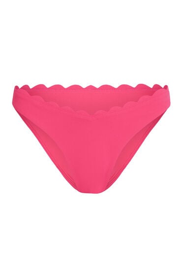 Hunkemöller Högt Skuren Bikiniunderdel Scallop Rosa