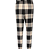 Petite Twill Check Pyjama pants, Svart