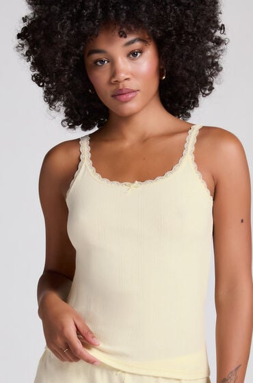 Hunkemöller Pointelle linne Gul