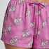 Satin pyjamasshorts, Lila