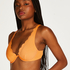 Scallop icke-formpressad bikiniöverdel med bygel, Orange