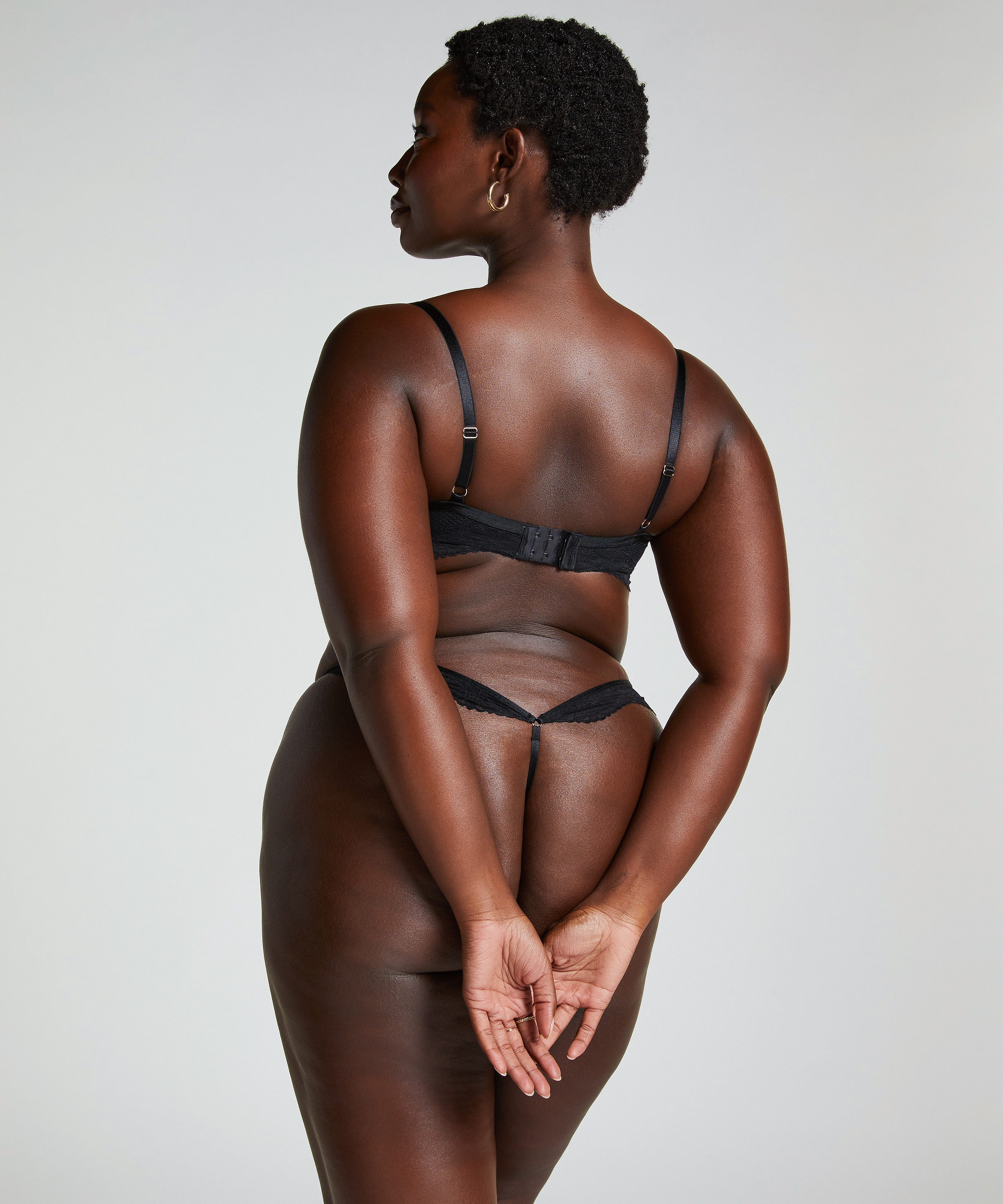 Halvkupa vadderad bygel-bh Belladonna, Svart, main