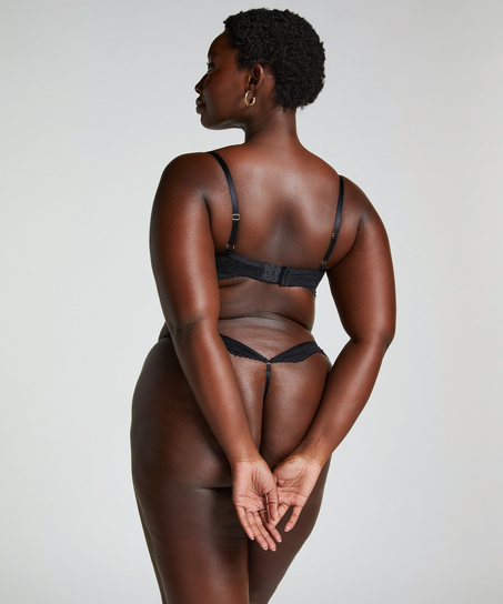 Halvkupa vadderad bygel-bh Belladonna, Svart