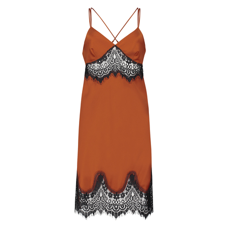 Underklänning Lace Satin, Röd