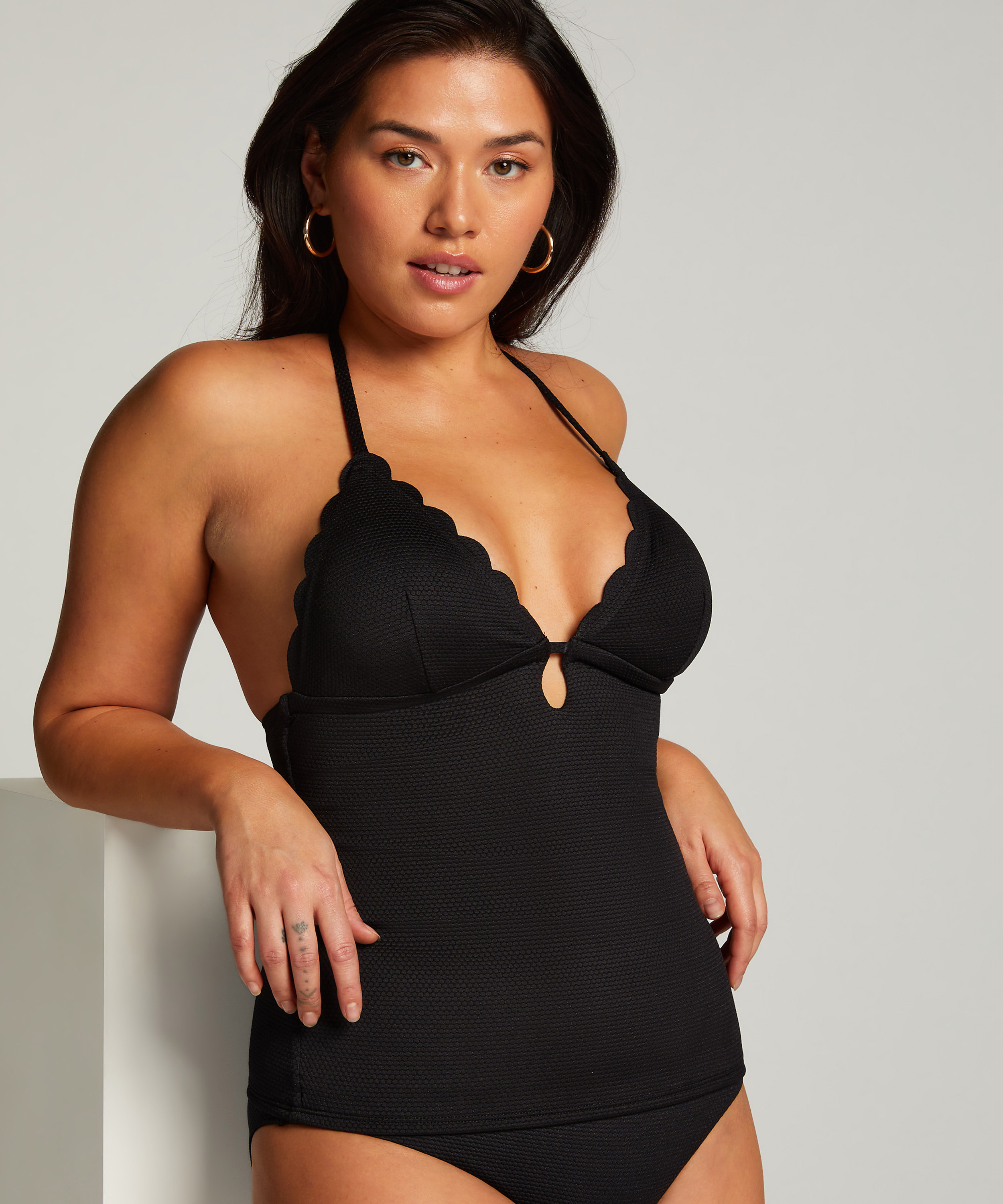 Formande tankini, Svart, main