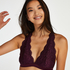 Halter-racerback bralette, Lila