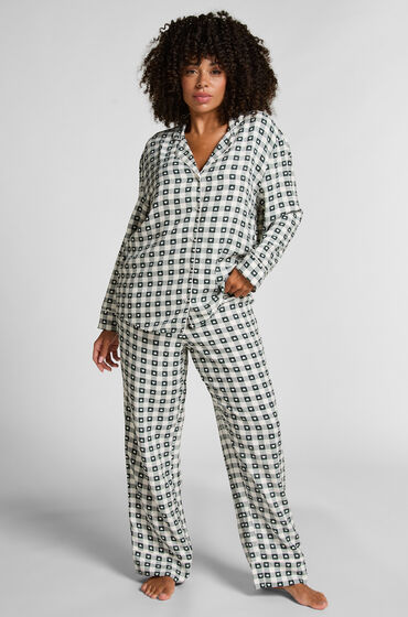 Hunkemöller Pyjamasset i twill Grön