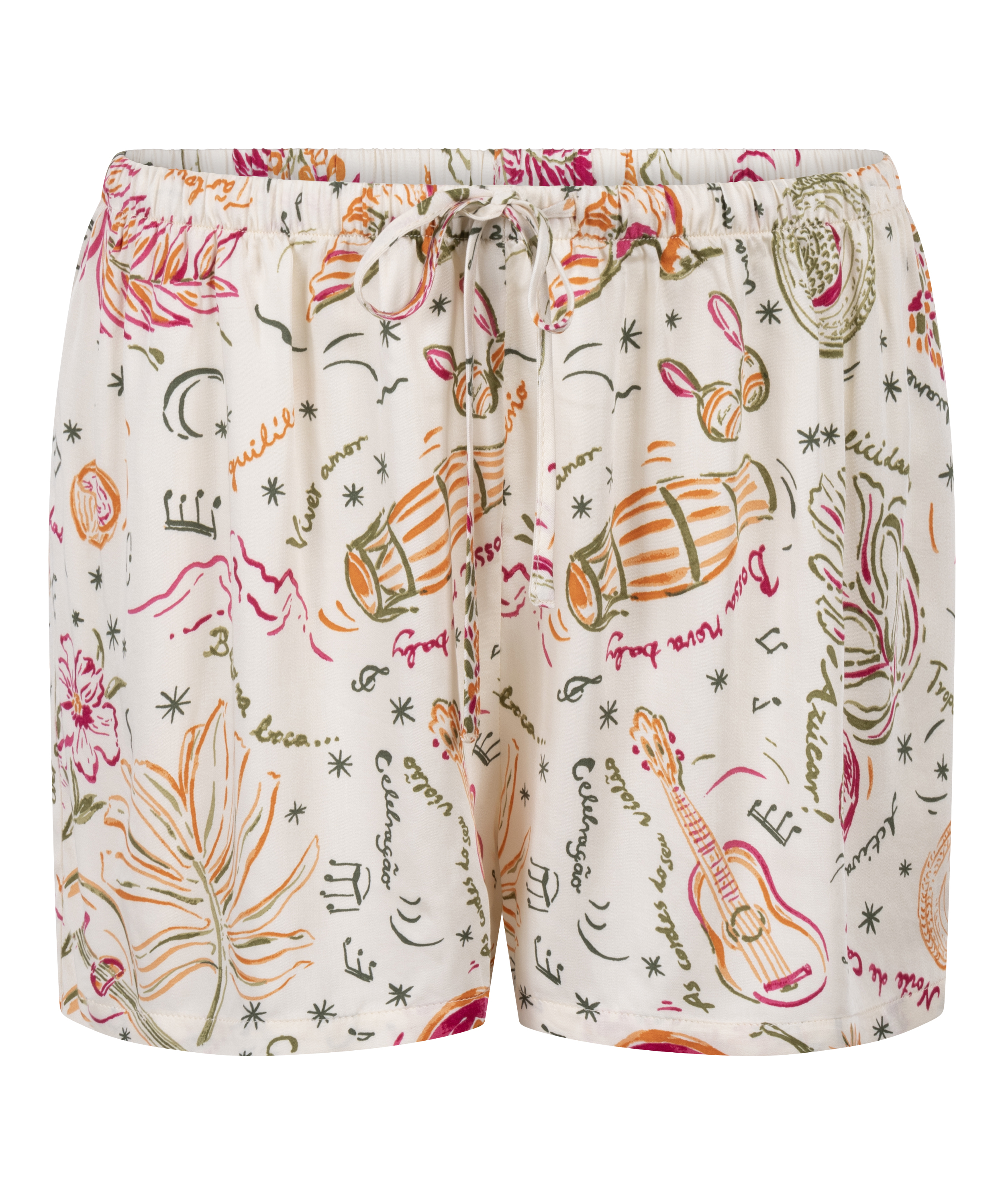 Satin-shorts, Vit, main