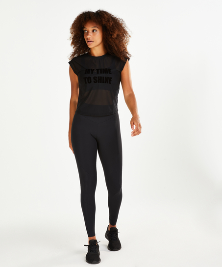 HKMX sporttop Time to shine, Svart