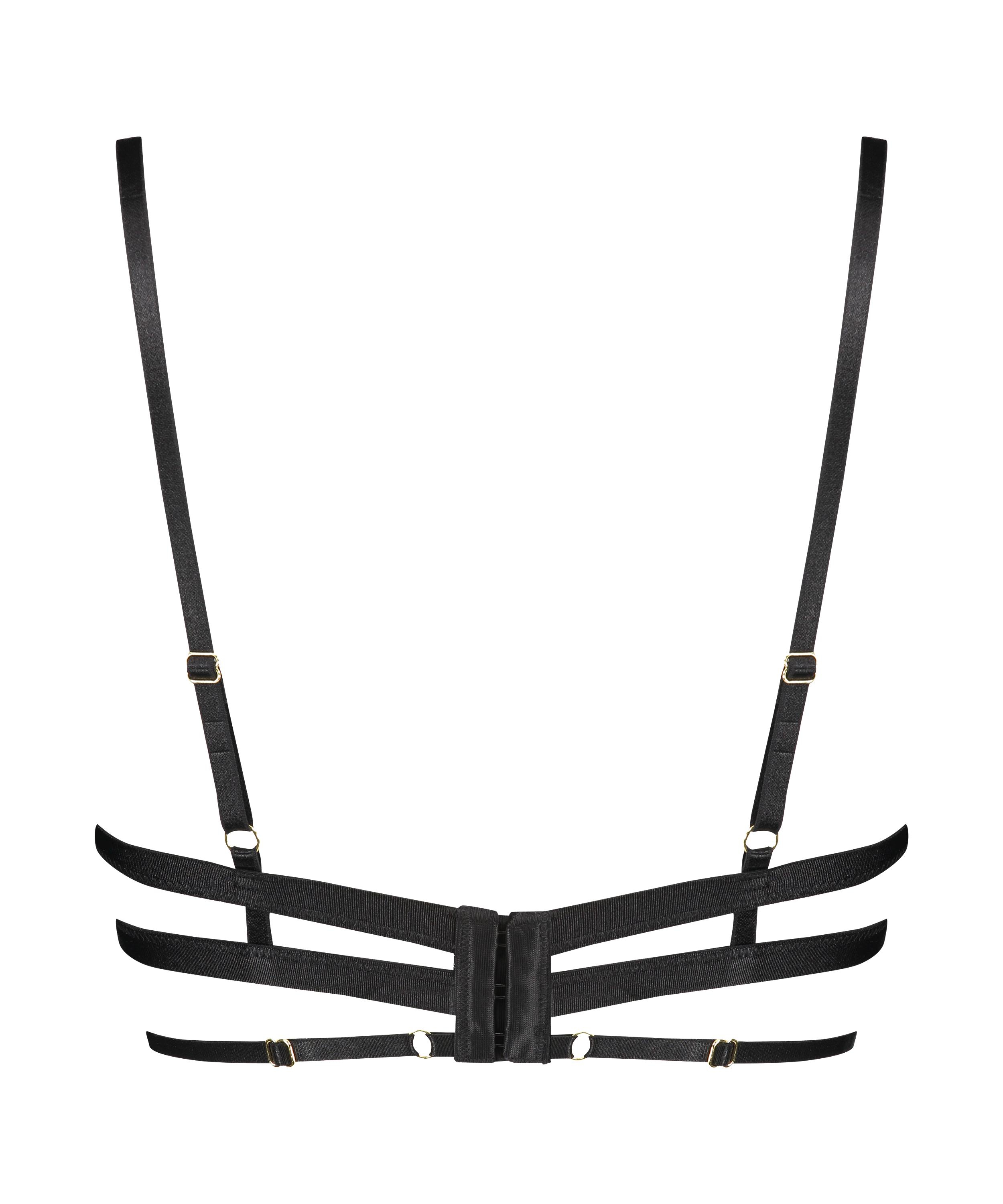 Piper icke-formpressad bygel-bh, Svart, main