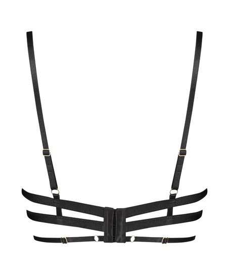 Piper icke-formpressad bygel-bh, Svart