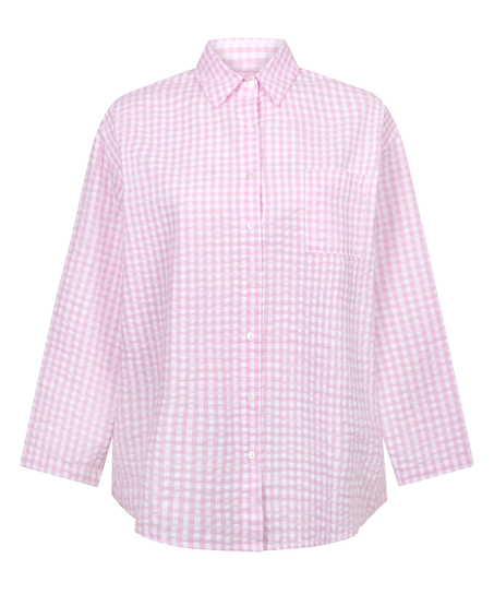 Pyjamastopp bomull, Rosa