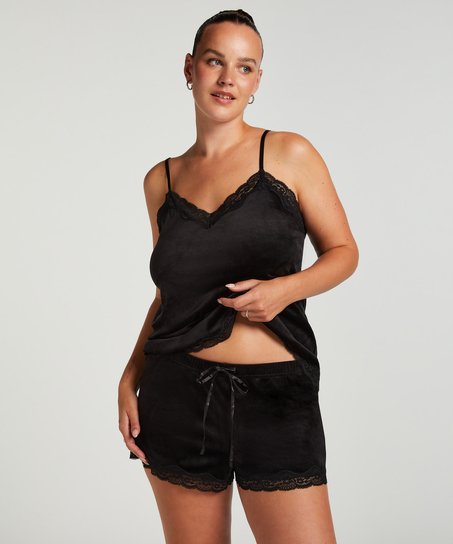 Sammet-spetslinne, Svart