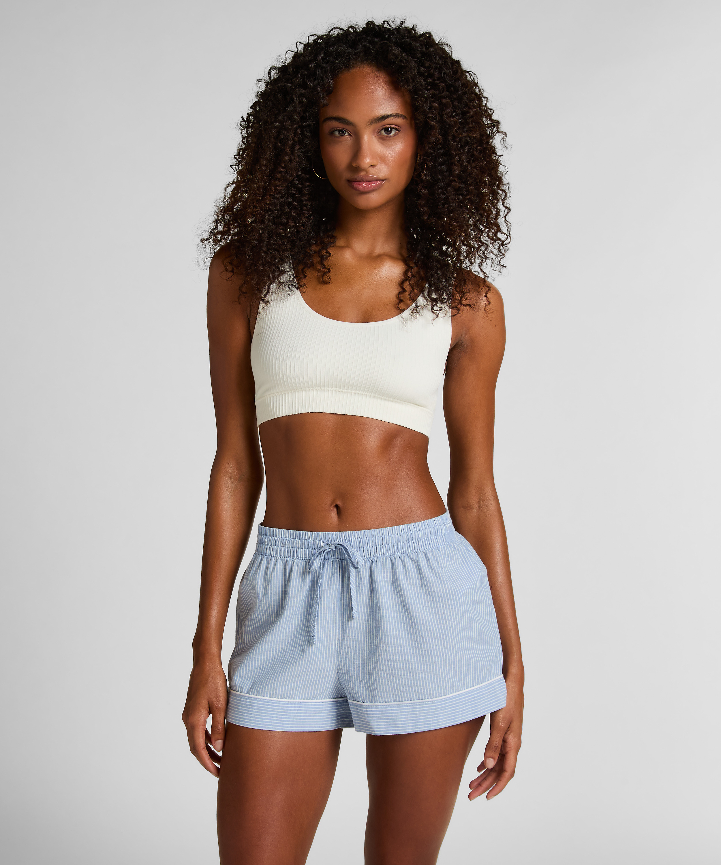 Bomullsshorts, Bl&aring;, main