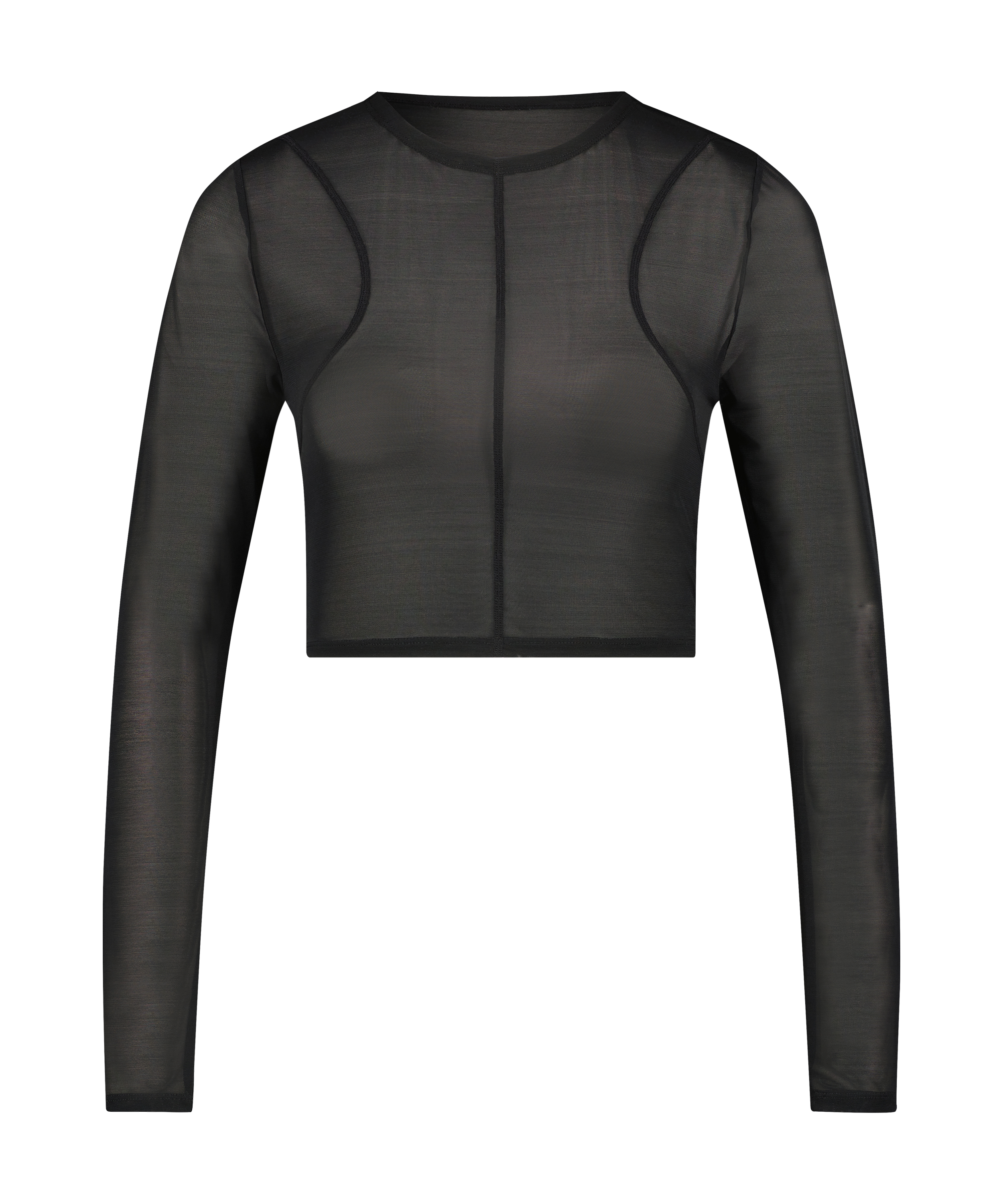 Lia Mesh Topp HKM x NA-KD, Svart, main