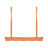 Formpressad push-up-bh med bygel Marine, Orange
