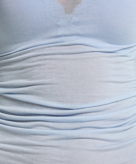 super soft cashmereblandad-topp med båthals, Blå