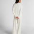Pyjama Top Loose Pointelle, Vit