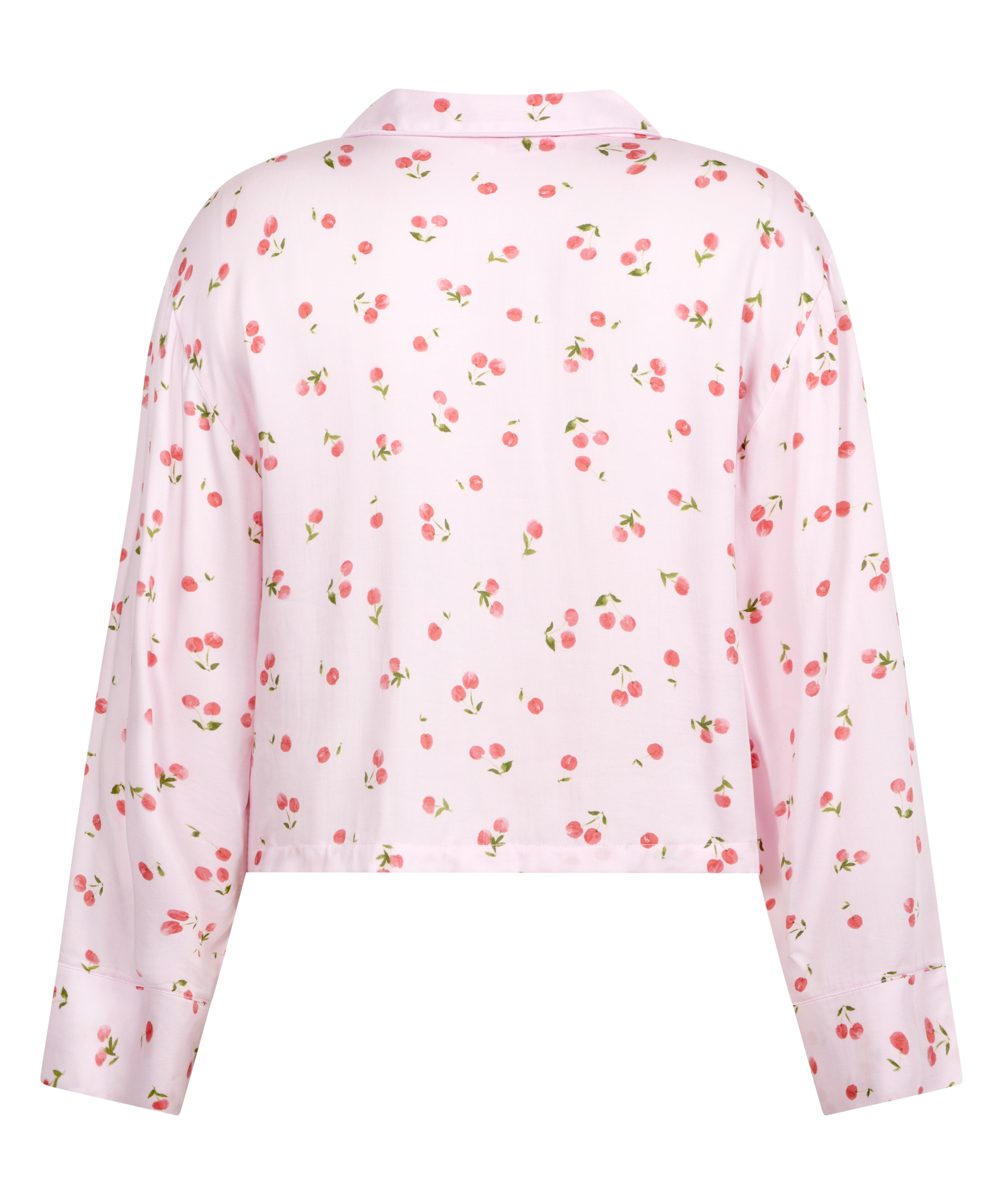 Långärmad jacka i satin, Rosa, main