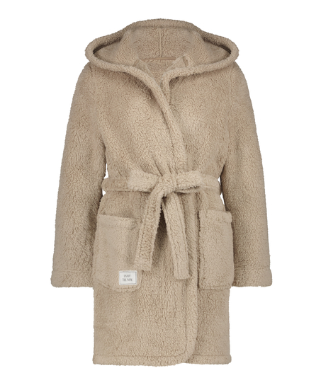 Morgonrock Fleece, Beige