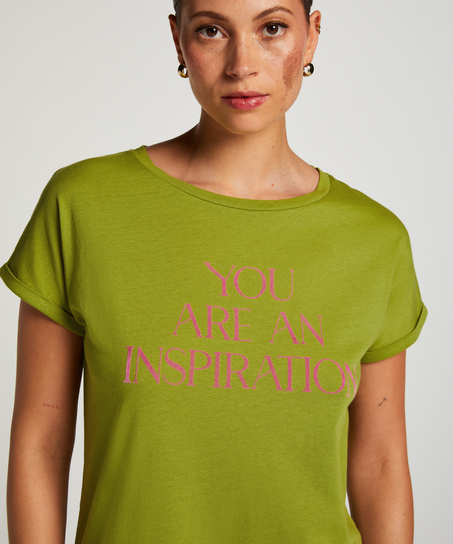 Nattskjorta med rund hals, Grön