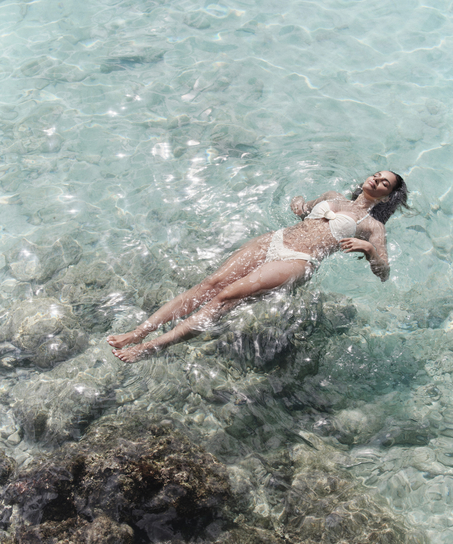 Cabo bandeau-bikini&ouml;verdel, Vit