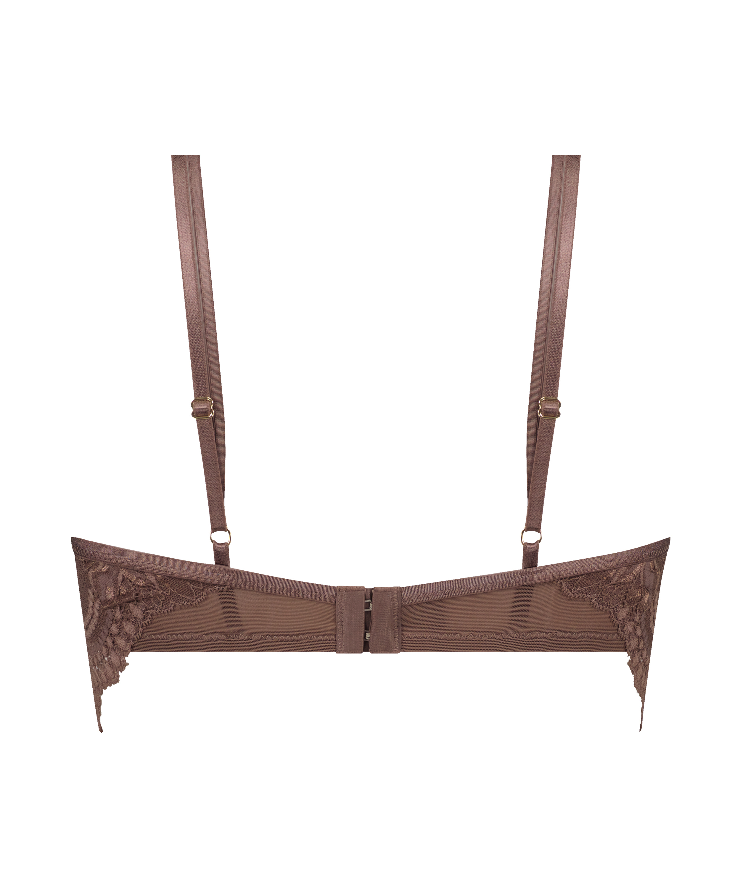 Icke-formpressad longline bygel-bh Raquel, Brun, main
