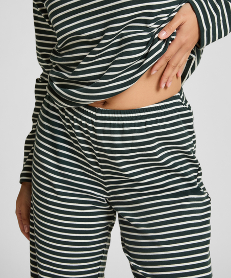 Pyjamasset i bomullsjersey, Grön