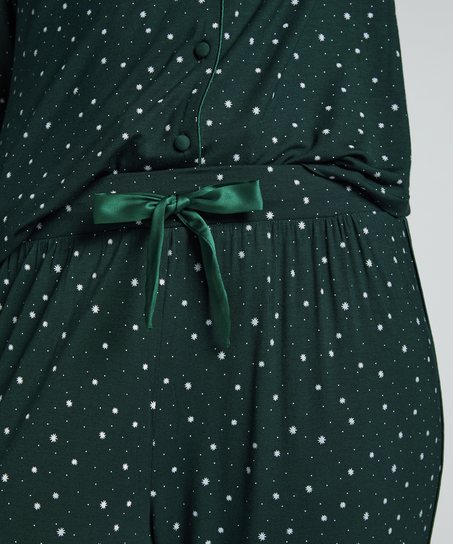 Pyjamasbyxa Jersey, Gr&ouml;n