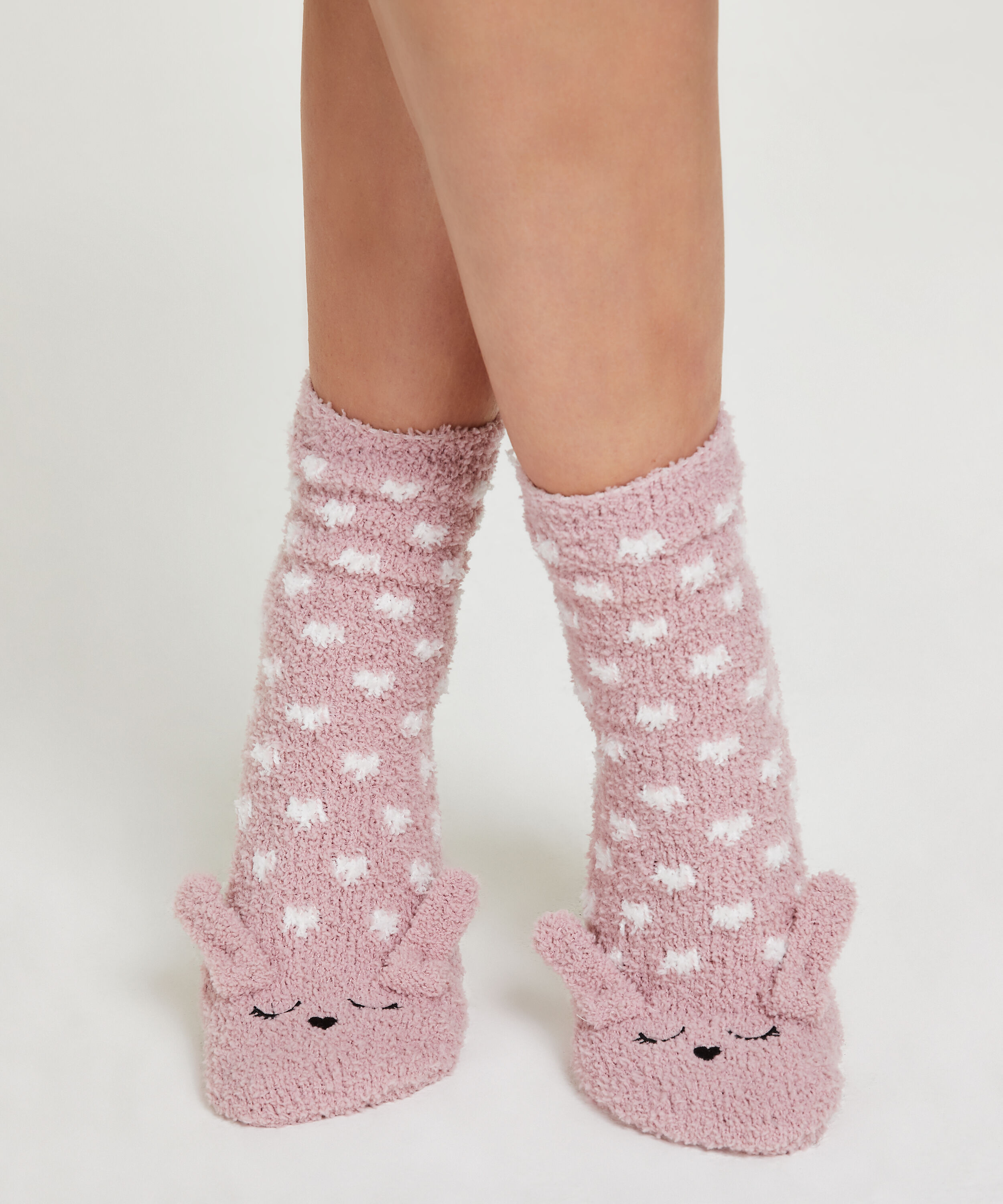 1 par sockar Cosy Bunny (mysig kanin), Rosa