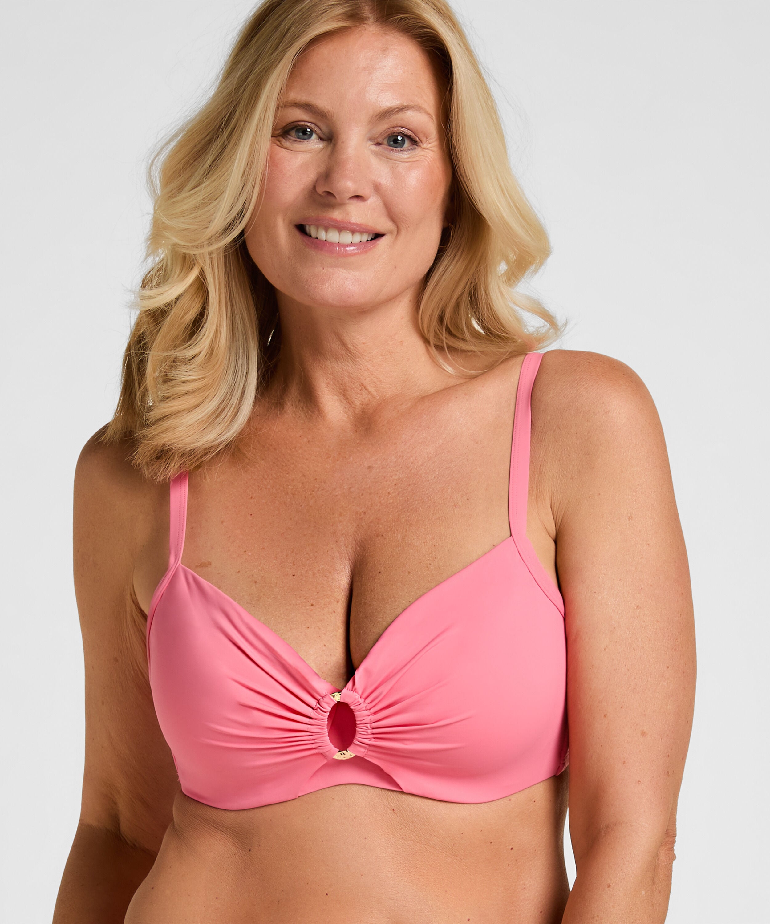 Icke formad bikinitopp med bygel Luxe, Rosa