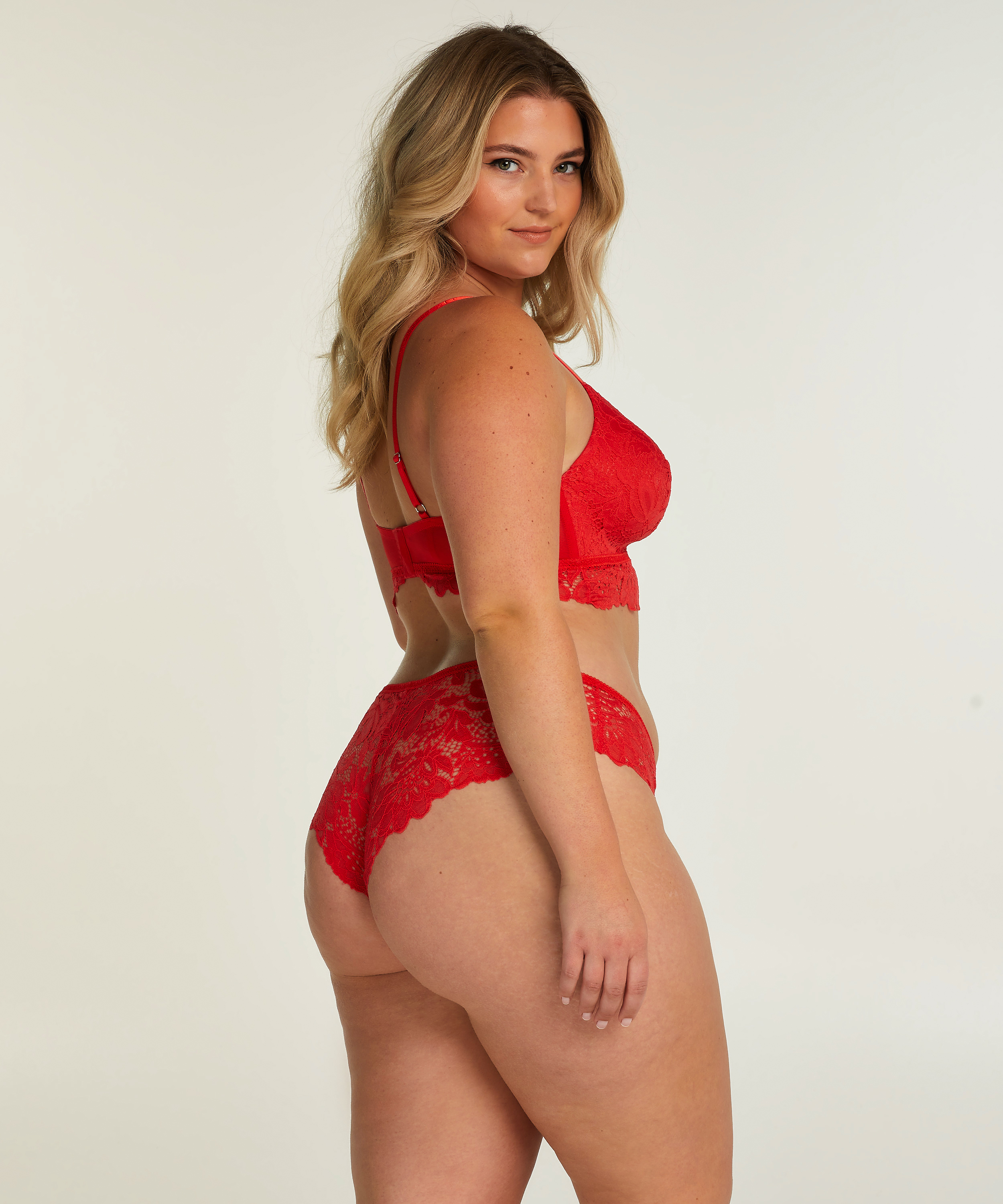 Formpressad longline bh utan bygel Shiloh, R&ouml;d, main