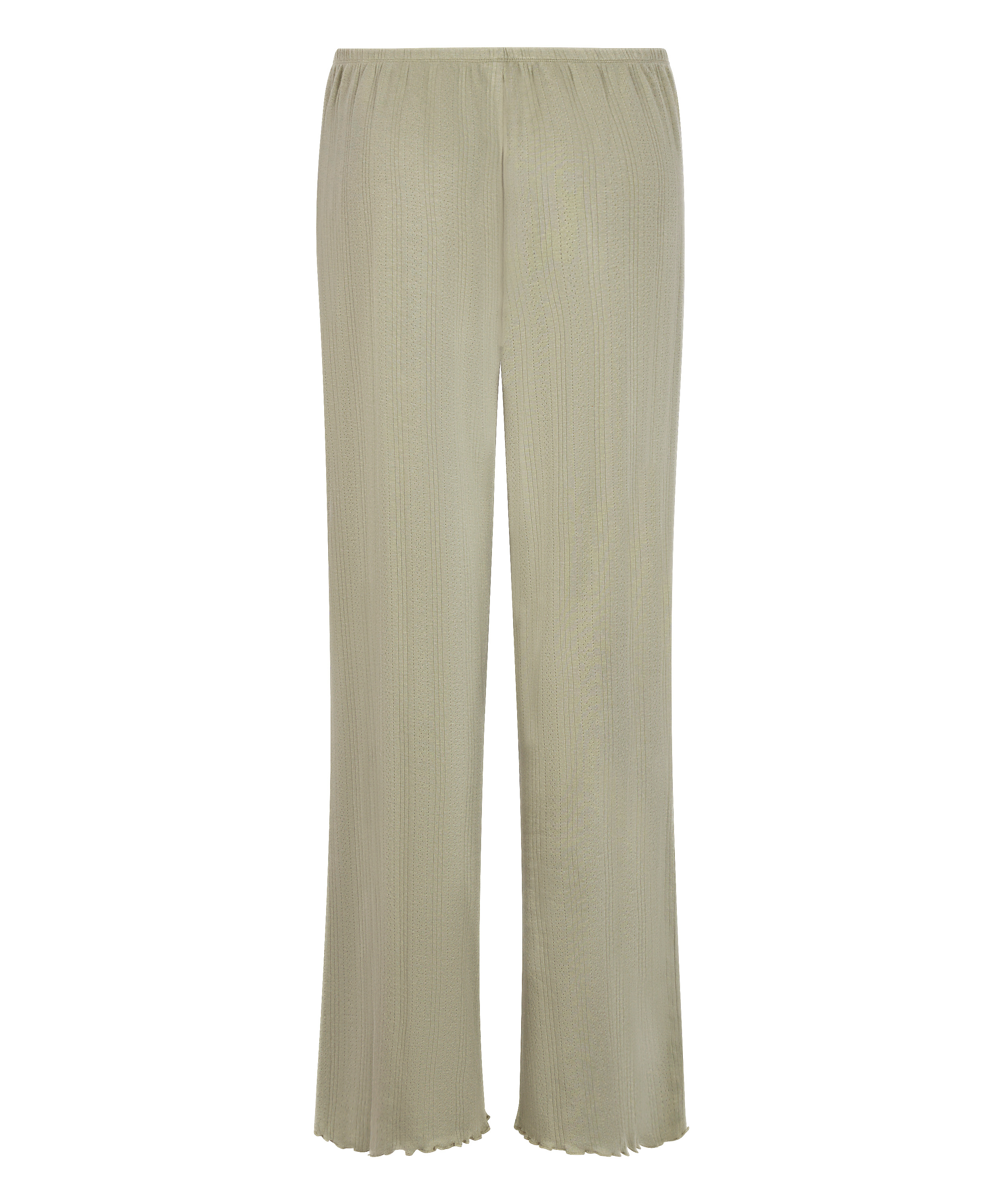 Pyjama Pant Loose Pointelle, Grön, main