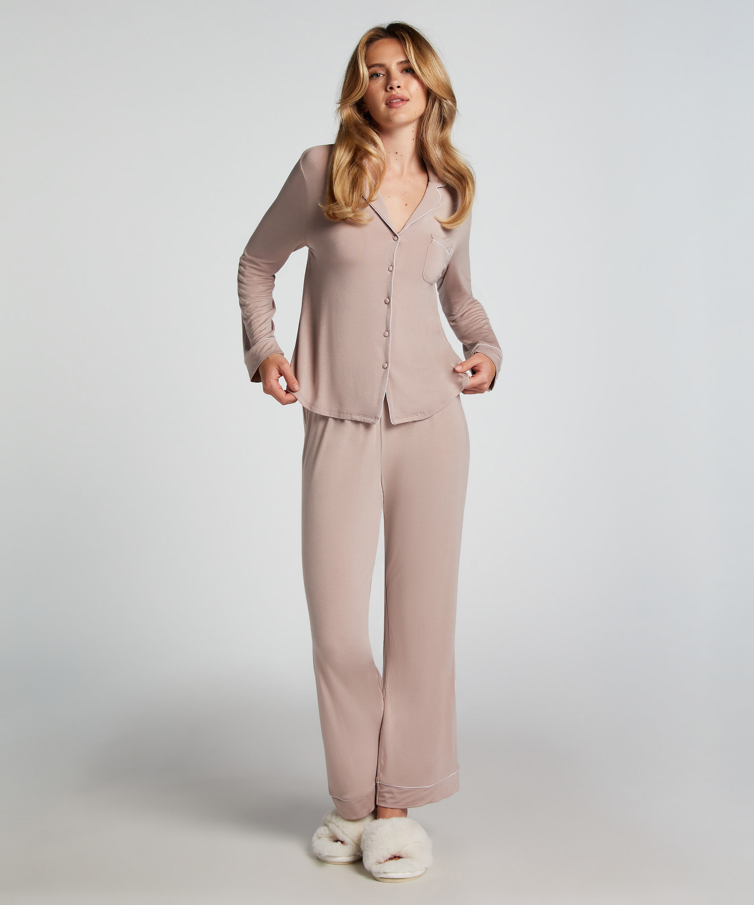 Jerseybyxor Essential, Beige